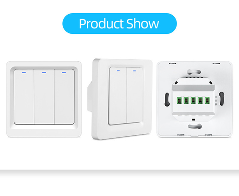 Glomarket Tuya WiFi Zigbee Smart Light Switch Push Button Switch 1/2/3 Gang Trabalhar com Alexa Google Home
