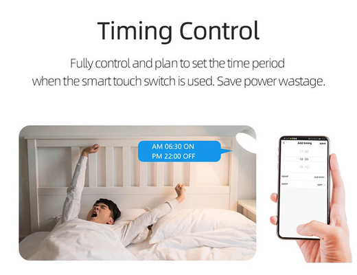 Glomarket Tuya WiFi Zigbee Smart Light Switch Push Button Switch 1/2/3 Gang Trabalhar com Alexa Google Home