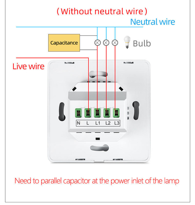 Glomarket Tuya WiFi Zigbee Smart Light Switch Push Button Switch 1/2/3 Gang Trabalhar com Alexa Google Home