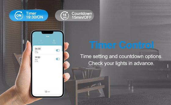 Glomarket Tuya Wifi Smart Wall Light Switch 1/2/3 Gang Support Voice/app/touch Control com tela de exibição de temperatura