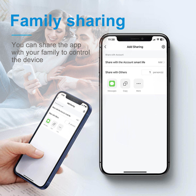 Glomarket Tuya Wifi Smart Wall Light Switch 1/2/3 Gang Support Voice/app/touch Control com tela de exibição de temperatura