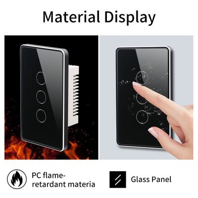 Glomarket Tuya Smart Switch Wifi US Switch de parede elétrico Google Home Alexa Light Lamp Touch Switch App Control