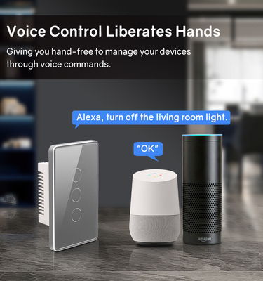 Glomarket Tuya Smart Switch Wifi US Switch de parede elétrico Google Home Alexa Light Lamp Touch Switch App Control