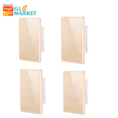 Glomarket Tuya Smart Switch Wifi US Switch de parede elétrico Google Home Alexa Light Lamp Touch Switch App Control