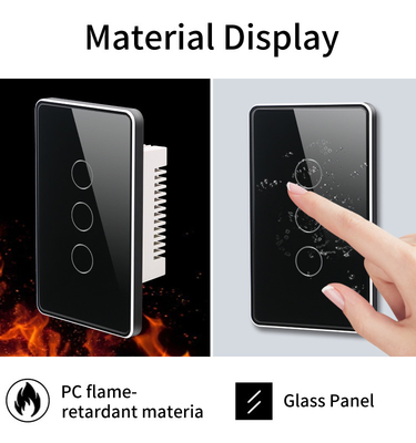 Glomarket Tuya Smart Switch Wifi US Switch de parede elétrico Google Home Alexa Light Lamp Touch Switch App Control