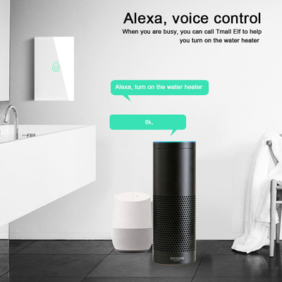 Glomarket Tuya Wifi Smart Water Heater Switch APP Controle remoto US Boiler Switch Touch com Alexa Google para Smart Home