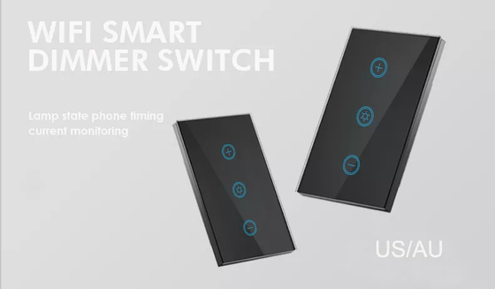 Glomarket US Standard Dimmer Switch Wireless Switch Elétrico Smart Switch Inteligente Mural Dimmer Switch Luz Smart Home Automatização
