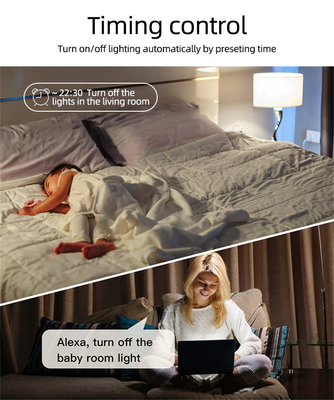 Glomarket US Standard Dimmer Switch Wireless Switch Elétrico Smart Switch Inteligente Mural Dimmer Switch Luz Smart Home Automatização
