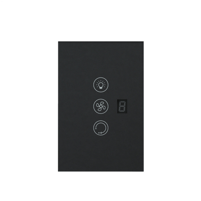 Glomarket Tuya Wifi Smart Fan Switch Tuya Smart Switch Ventilador de velocidade Luz ligada e desligada Controlo de voz