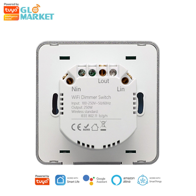 Glomarket Smart Home Dimmer Switch Tuya Zigbee Controlo de Voz Botão Dimming Ajustar o brilho com o ecrã digital
