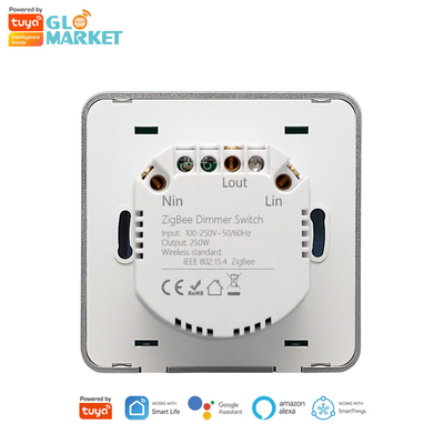Glomarket Smart Home Dimmer Switch Tuya Zigbee Controlo de Voz Botão Dimming Ajustar o brilho com o ecrã digital