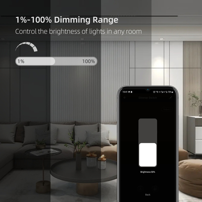 Glomarket Smart Home Dimmer Switch Tuya Zigbee Controlo de Voz Botão Dimming Ajustar o brilho com o ecrã digital