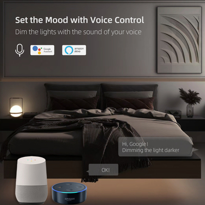 Glomarket Smart Home Dimmer Switch Tuya Zigbee Controlo de Voz Botão Dimming Ajustar o brilho com o ecrã digital