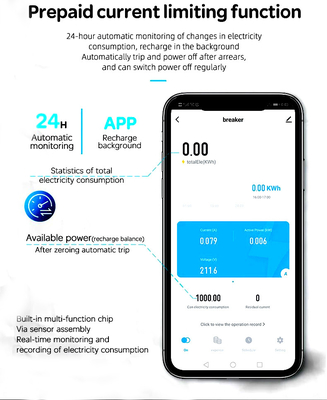 Glomarket Interruptor de circuito Wifi Smart Switch Tuya Smart 1p 2p 3p 4p Sistema doméstico inteligente Circuito elétrico 4P MCB Interruptor inteligente