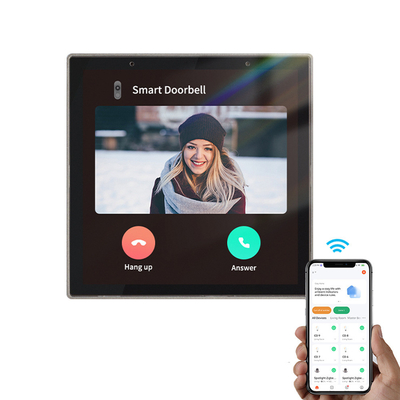 Glomarket Tuya Smart Painel de controle de tela sensível ao toque multifuncional de 4 polegadas Alexa Voice Zigbee Central Control