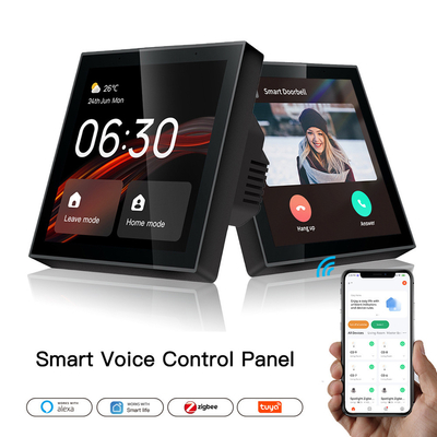Glomarket Tuya Smart Painel de controle de tela sensível ao toque multifuncional de 4 polegadas Alexa Voice Zigbee Central Control