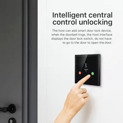 Glomarket Painel de controle de casa inteligente tela sensível ao toque 4 polegadas Wi-Fi multifuncional sistema de música de fundo Tuya Zigbee Gateway