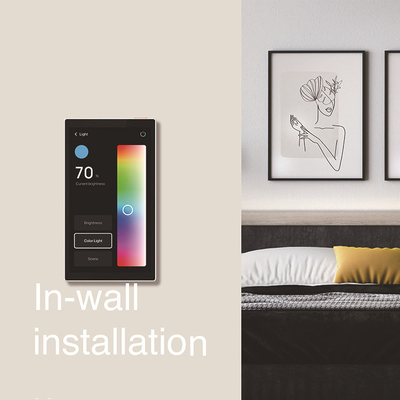 Glomarket Tuya 5 polegadas Wifi Zigbee Gateway Smart Home Painel de controle Multifunção Música Mural touch screen Tuya Center