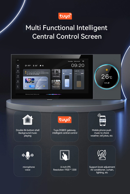 Glomarket Tuya Wifi Smart 6 polegadas painel de controle multifunção integrado no Zigbee Gateway Smart Home Controller Smart Host