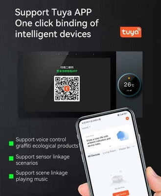 Glomarket Tuya Wifi Smart 7 polegadas painel de controle multifunção Ble Música Mural touch screen Zigbee Hub Gateway Central Control