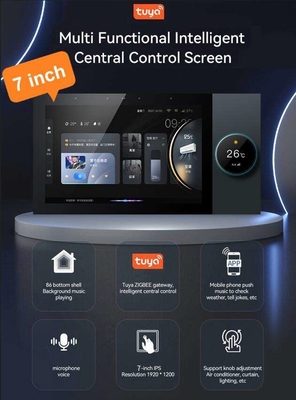 Glomarket Tuya Wifi Smart 7 polegadas painel de controle multifunção Ble Música Mural touch screen Zigbee Hub Gateway Central Control