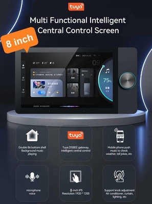 Glomarket 8 Inch Tuya Smart WiFi Zigbee Gteway Scene Music Play Painel de controle inteligente multifuncional Controlador central