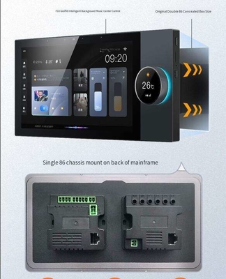 Glomarket Tuya 10 polegadas painel de controle central com música 2 gang relay 2 way alto-falantes multifuncional produtos domésticos inteligentes