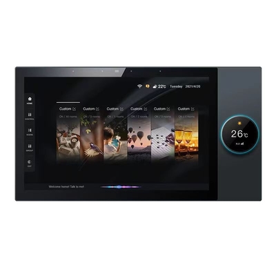 Glomarket Tuya 10 polegadas painel de controle central com música 2 gang relay 2 way alto-falantes multifuncional produtos domésticos inteligentes