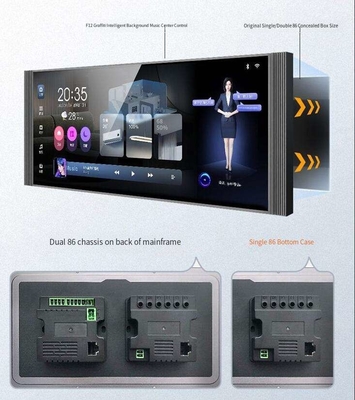 Glomarket 12 polegadas Multifunção Musical Host Touch Screen Zigbee Gateway Parede Painel Central de Controle para Scenas Inteligentes Switch