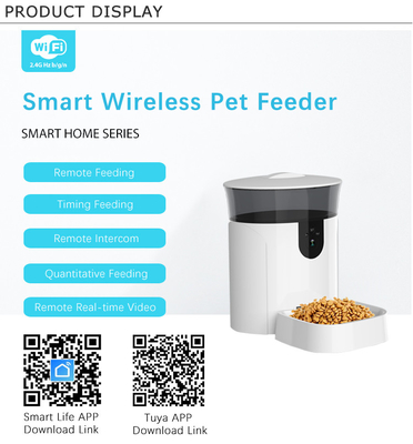distribuidor esperto AC110V Cat Feeder Wifi automática do alimento para cães 4000ml