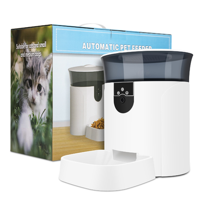 distribuidor esperto AC110V Cat Feeder Wifi automática do alimento para cães 4000ml